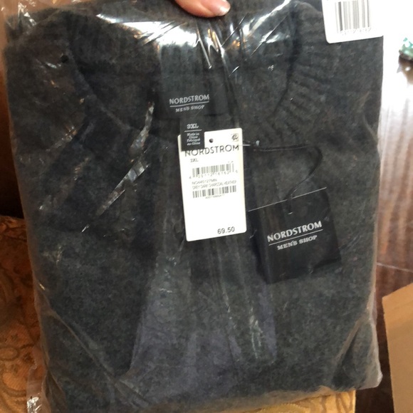 Nordstrom Brushed Crewneck Sweater, Size 3Xl in Grey Dark Charcoal Heather 🤩B10 - Picture 6 of 7